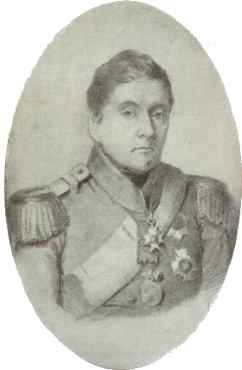 Major General and Colonel of the 3rd Line Battalion Heinrich von Hinber